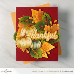 Stamp & Die & Stencil & Embossing Folder Bundle One-Go: Sweet Pumpkins