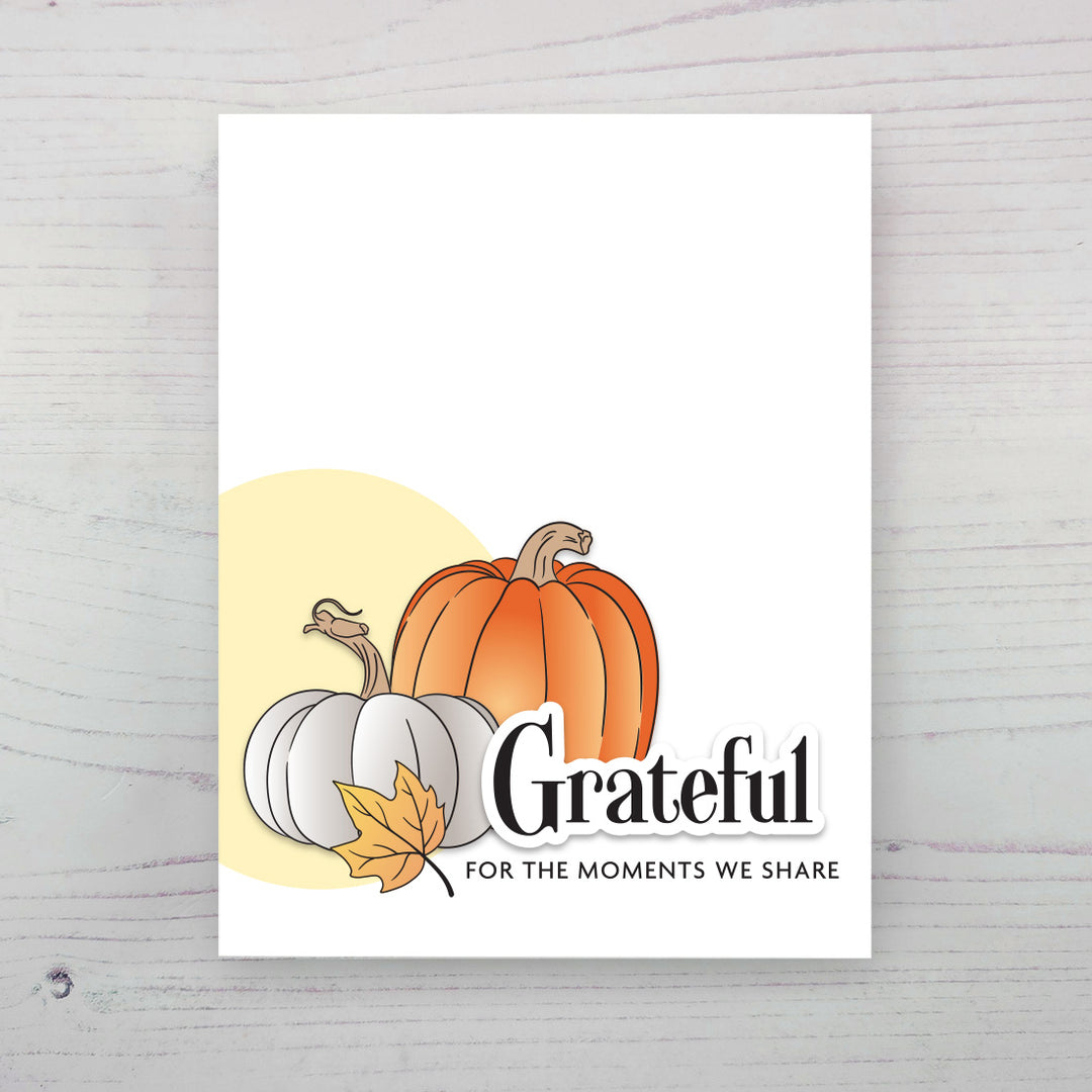 Stamp & Die & Stencil & Embossing Folder Bundle One-Go: Sweet Pumpkins