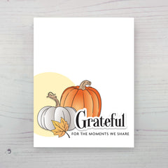 Stamp & Die & Stencil & Embossing Folder Bundle One-Go: Sweet Pumpkins