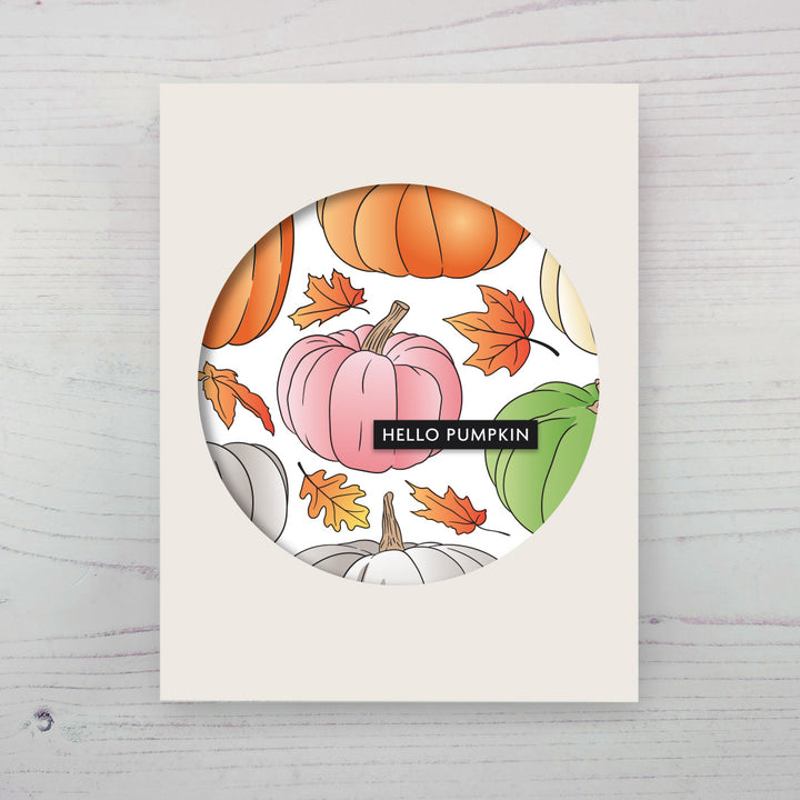 Stamp & Die & Stencil & Embossing Folder Bundle One-Go: Sweet Pumpkins