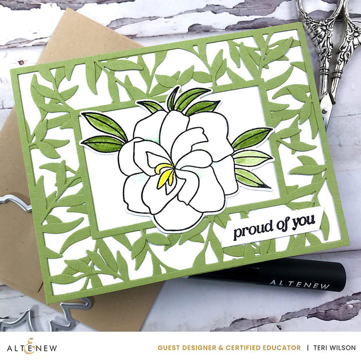 Stamp & Die & Stencil & Embossing Folder Bundle Proud Of You