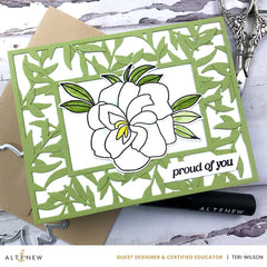 Stamp & Die & Stencil & Embossing Folder Bundle Proud Of You