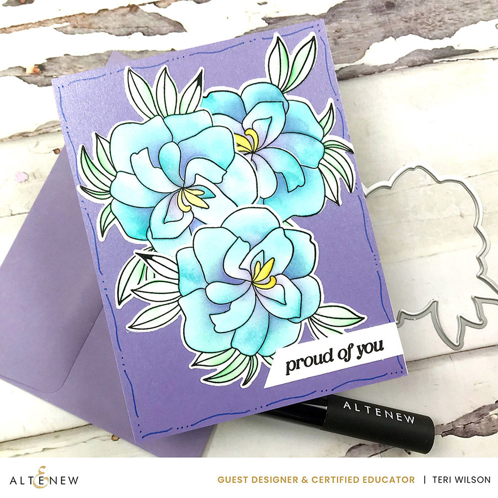 Stamp & Die & Stencil & Embossing Folder Bundle Proud Of You
