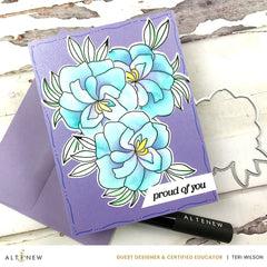 Stamp & Die & Stencil & Embossing Folder Bundle Proud Of You