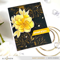 Stamp & Die & Stencil & Embossing Folder Bundle Proud Of You