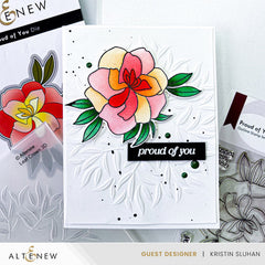 Stamp & Die & Stencil & Embossing Folder Bundle Proud Of You
