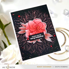 Stamp & Die & Stencil & Embossing Folder Bundle Proud Of You