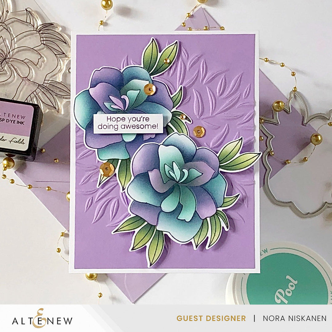 Stamp & Die & Stencil & Embossing Folder Bundle Proud Of You