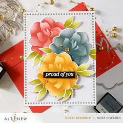 Stamp & Die & Stencil & Embossing Folder Bundle Proud Of You