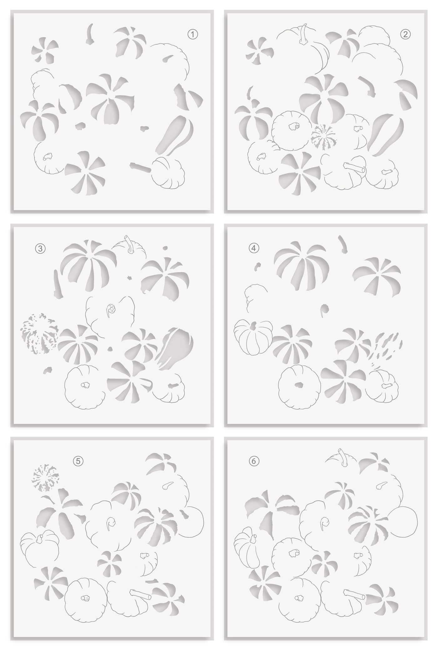 Stamp & Die & Stencil & Embossing Folder Bundle Pumpkin Patch