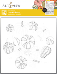 Stamp & Die & Stencil & Embossing Folder Bundle Pumpkin Patch
