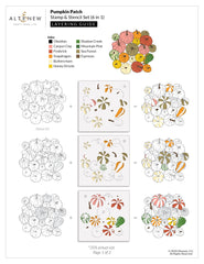 Stamp & Die & Stencil & Embossing Folder Bundle Pumpkin Patch