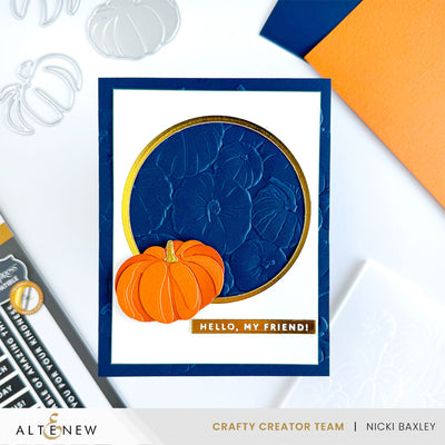 Stamp & Die & Stencil & Embossing Folder Bundle Pumpkin Patch