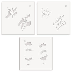 Stamp & Die & Stencil & Embossing Folder Bundle Sunny Flowers