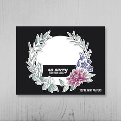 Stamp & Die & Stencil & Embossing Folder Floral Laurel