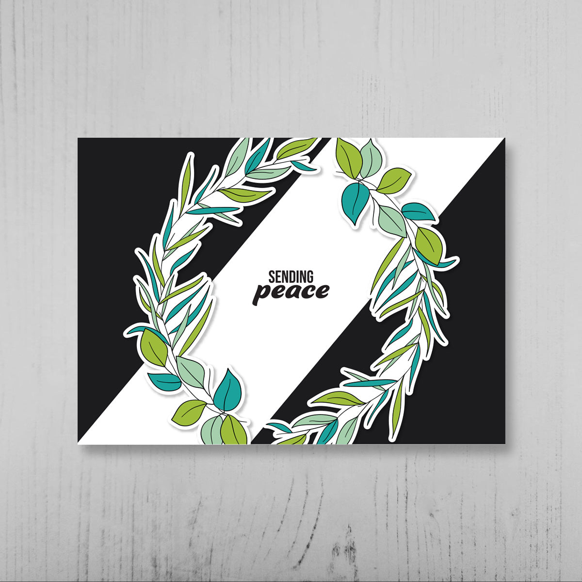 Stamp & Die & Stencil & Embossing Folder Floral Laurel