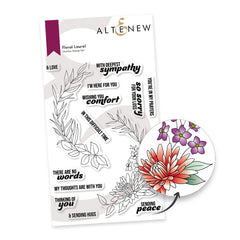 Stamp & Die & Stencil & Embossing Folder Floral Laurel