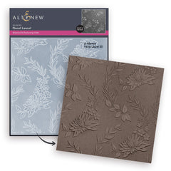 Stamp & Die & Stencil & Embossing Folder Floral Laurel