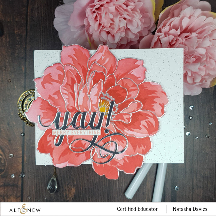 Stamp & Die & Stencil & Hot Foil Plate Bundle Golden Days