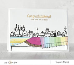 Stamp & Embossing Folder Bundle It's A Feast Stamp Set & Folded Drapes Embossing Folder Bundle