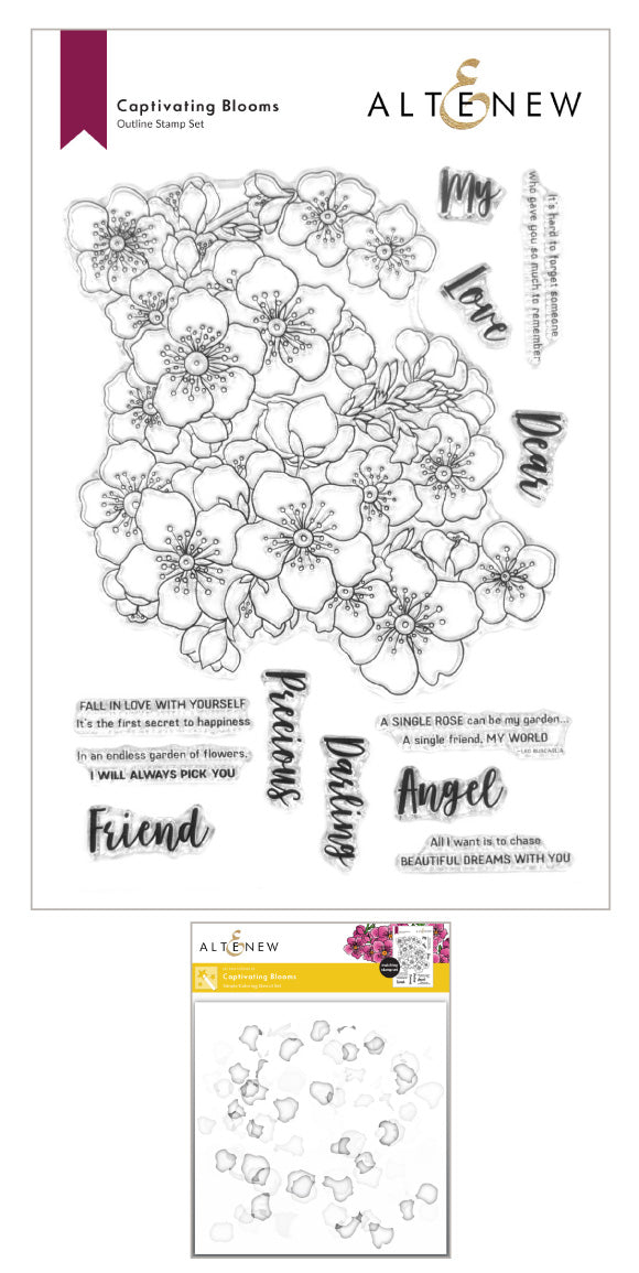 Stamp & Stencil Bundle Captivating Blooms
