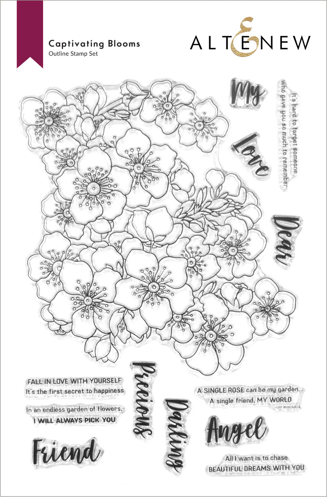 Stamp & Stencil Bundle Captivating Blooms