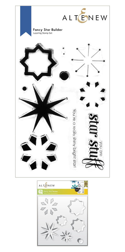 Stamp & Stencil Bundle Fancy Star Builder Stamp & Stencil Bundle