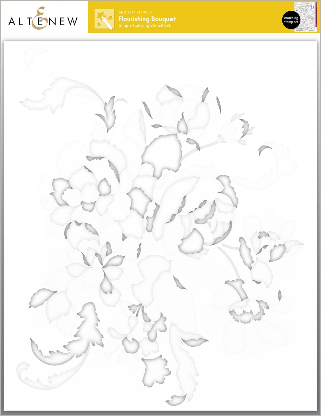 Stamp & Stencil Bundle Flourishing Bouquet