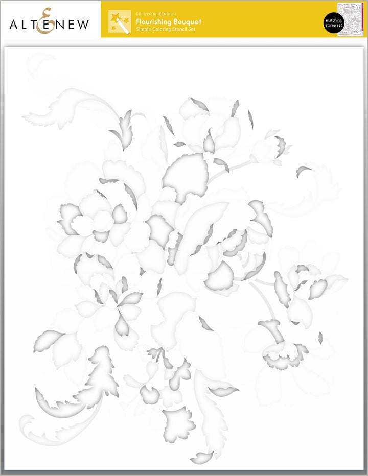 Stamp & Stencil Bundle Flourishing Bouquet