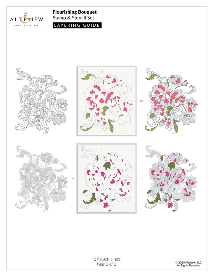 Stamp & Stencil Bundle Flourishing Bouquet