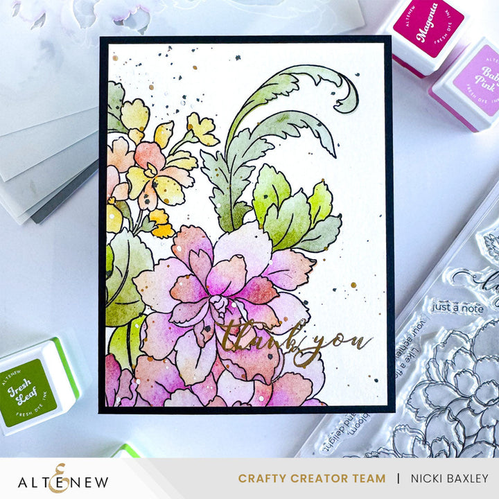 Stamp & Stencil Bundle Flourishing Bouquet
