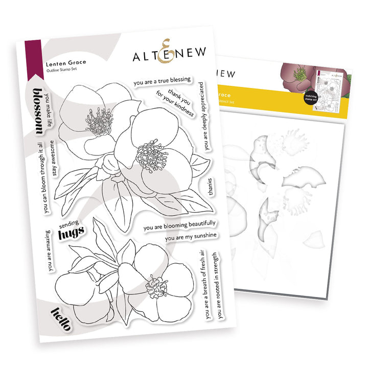 Stamp & Stencil Bundle Lenten Grace