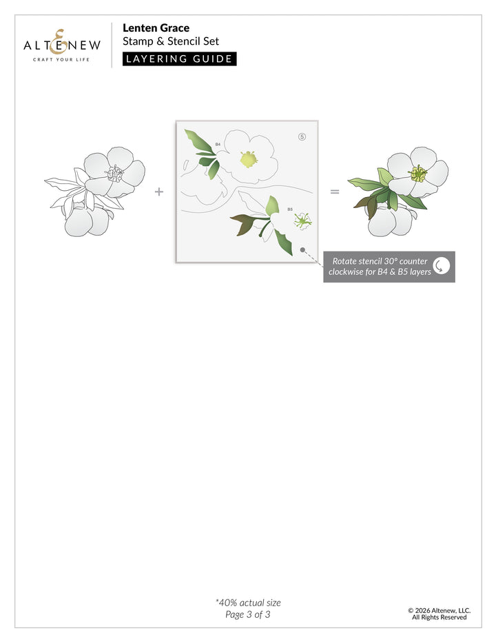 Stamp & Stencil Bundle Lenten Grace