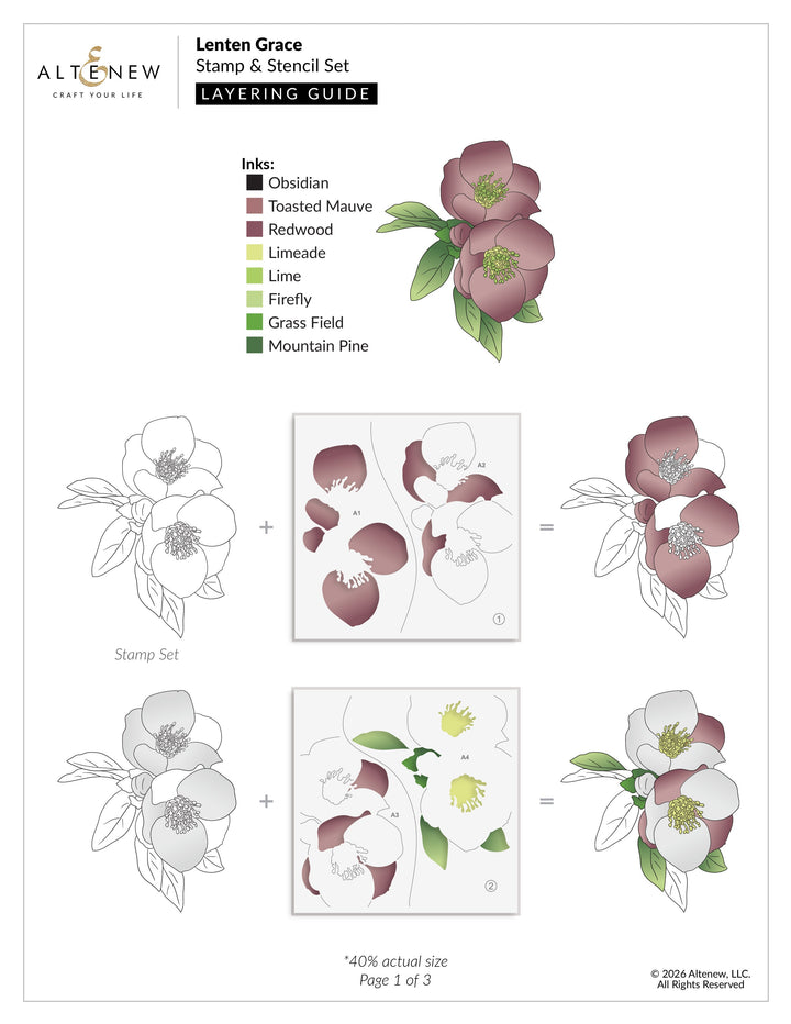 Stamp & Stencil Bundle Lenten Grace