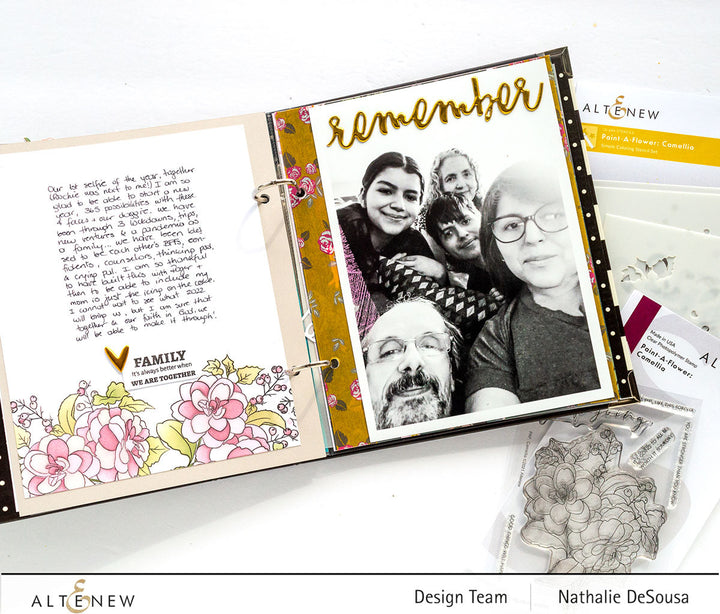 Stamp & Stencil Bundle Paint-A-Flower: Camellia