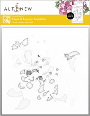 Stamp & Stencil Bundle Paint-A-Flower: Camellia