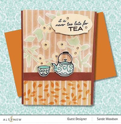 Stamp & Stencil Bundle Tea Time Stamp & Stencil Bundle