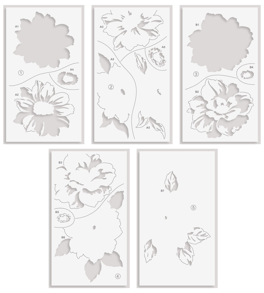 Stamp & Stencil Bundle Twin Blooms