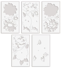 Stamp & Stencil Bundle Twin Blooms