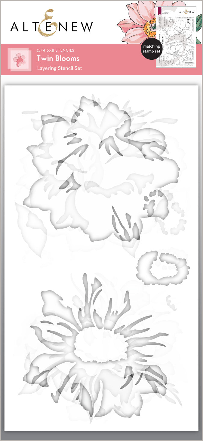 Stamp & Stencil Bundle Twin Blooms