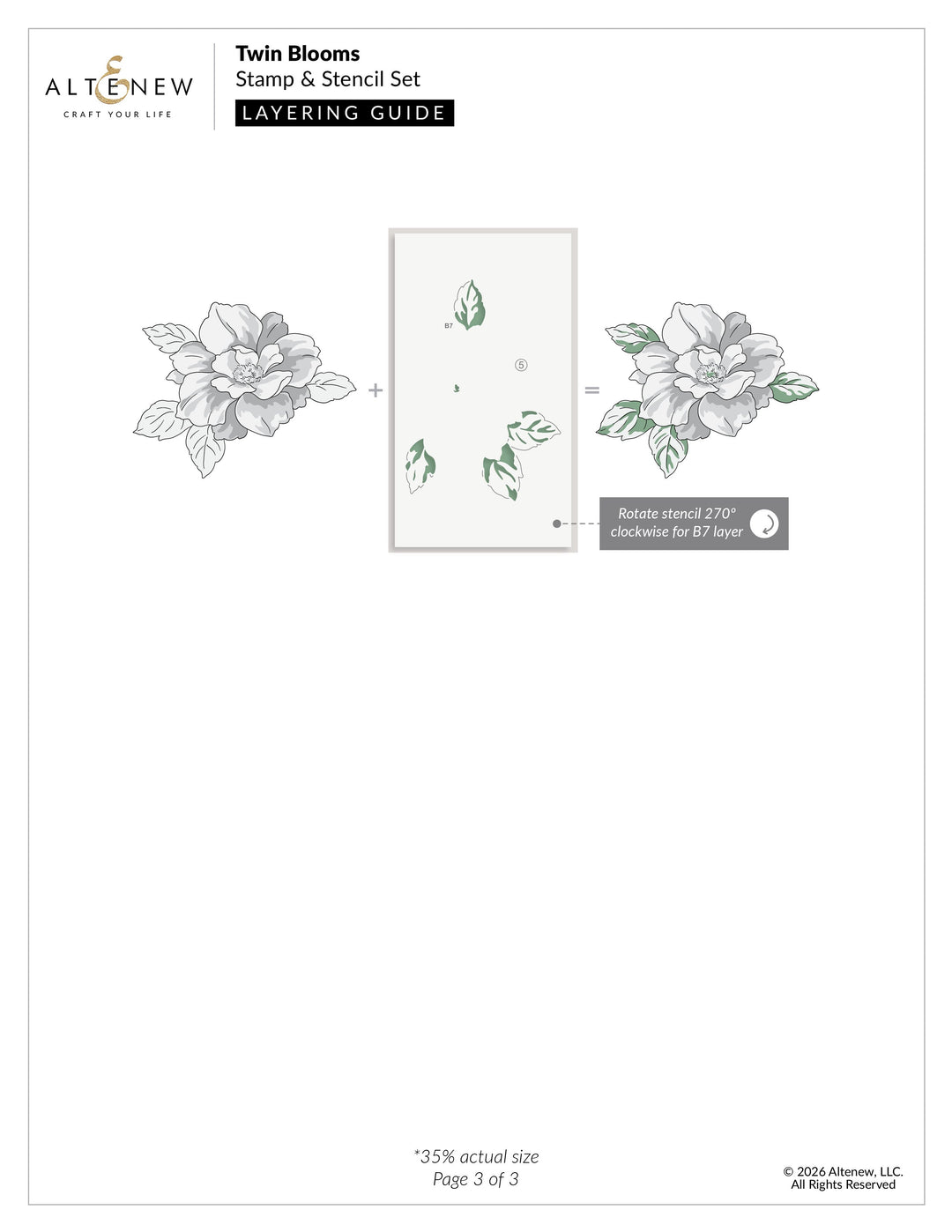 Stamp & Stencil Bundle Twin Blooms