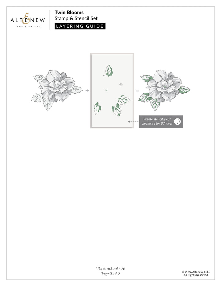 Stamp & Stencil Bundle Twin Blooms