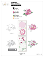 Stamp & Stencil Bundle Twin Blooms