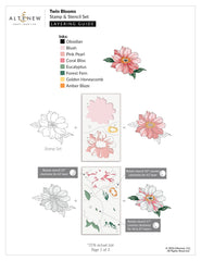 Stamp & Stencil Bundle Twin Blooms