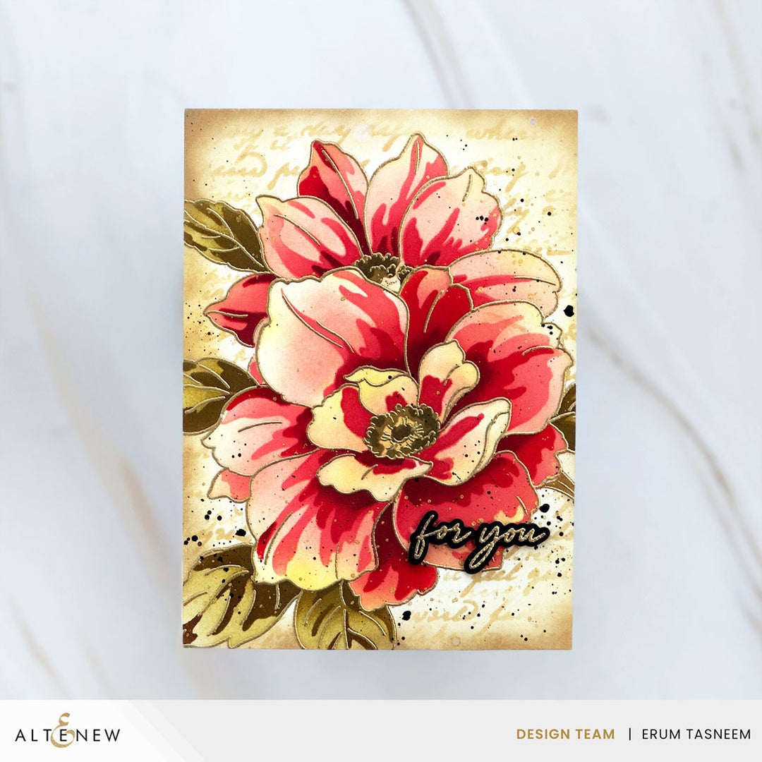 Stamp & Stencil Bundle Twin Blooms