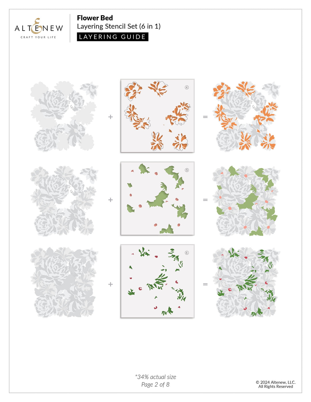 Stamp & Stencil & Embossing Folder Bundle Flower Bed Bundle