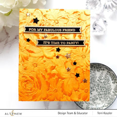 Stamp & Stencil & Embossing Folder Bundle Flower Bed Bundle