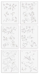 Stamp & Stencil & Embossing Folder Bundle Sakura Blossoms