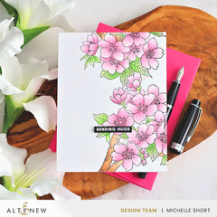 Stamp & Stencil & Embossing Folder Bundle Sakura Blossoms