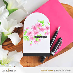 Stamp & Stencil & Embossing Folder Bundle Sakura Blossoms